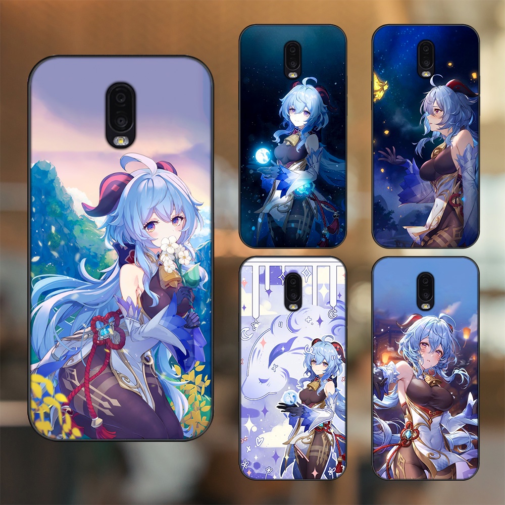 Ốp lưng Samsung J7 Plus viền đen in hình Ganyu Genshin Impact