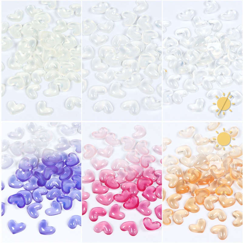 Hạt Charm Hình Trái Tim 3d Trang Trí Móng Tay
