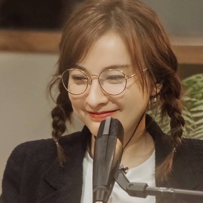 Mắt Kính Gọng Kim Loại Chống Tia Bức Xạ Phong Cách Retro Hàn Quốc Thời Trang