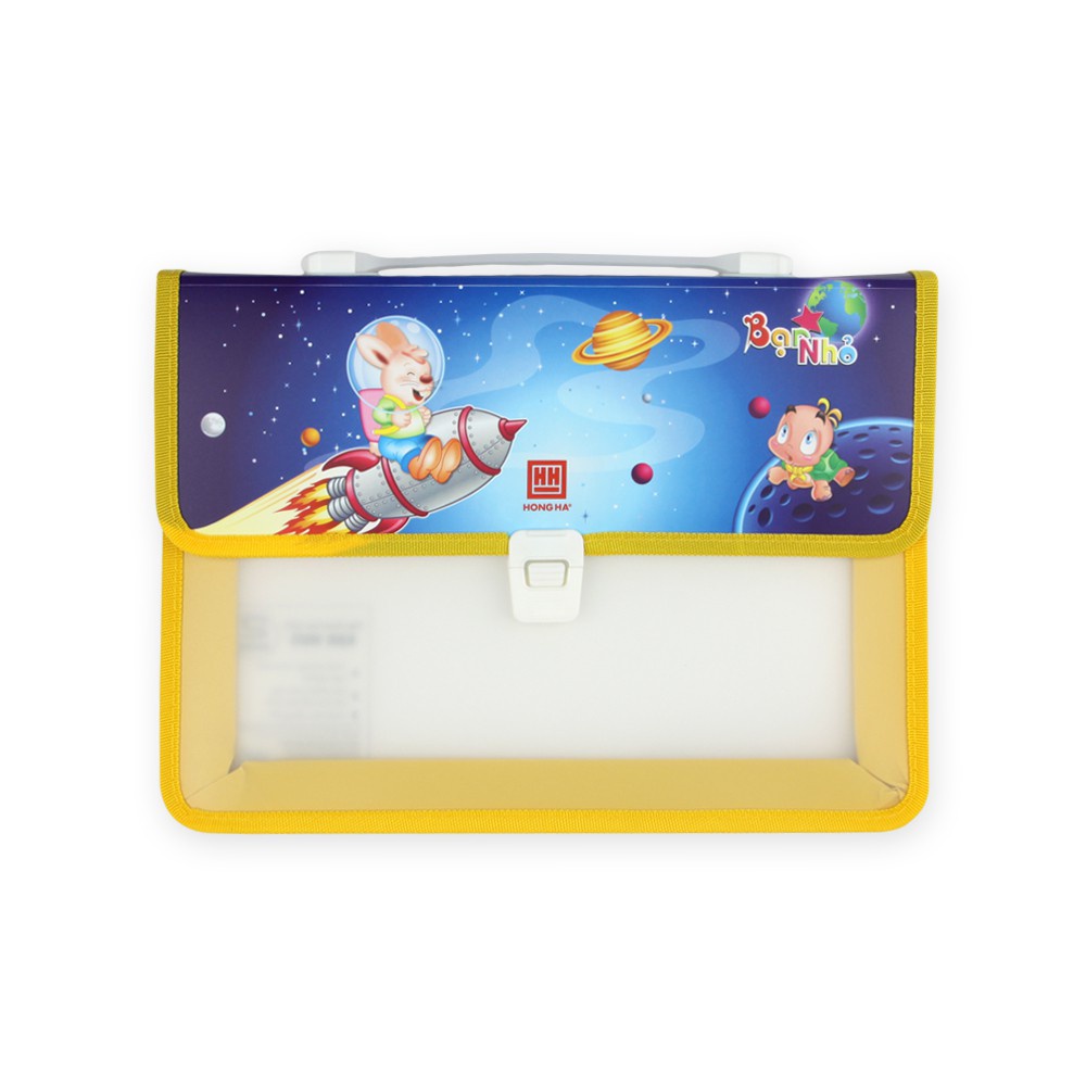 Cặp học thêm Hồng Hà Bạn nhỏ 3860, cặp in 2D chất liệu bền đẹp, thiết kế dễ thương cho bé - Soleil Home