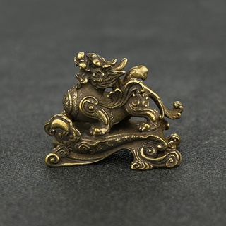 Tượng hình rồng cung hoàng đạo bằng đồng phong cách Trung Hoa kích thước nhỏ nhắn may mắn