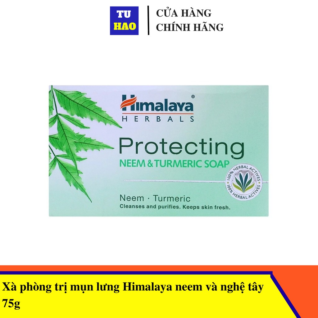 Xà phòng giảm mụn lưng Himalaya neem và nghệ tây 75g