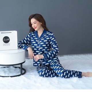 [Ảnh thật - Chính hãng] Bộ ngủ Satin ZAM Luxury - DTA52 - Áo dài tay quần dài