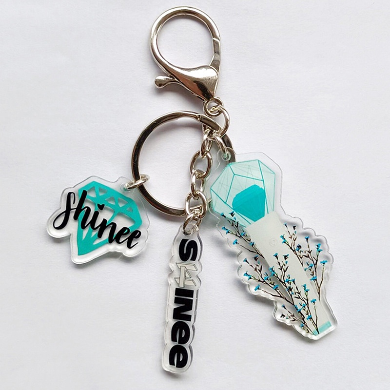 Móc Khóa Ba Mảnh Hình Nhóm Nhạc Hàn Quốc IKON SHINEE WINNER 2022