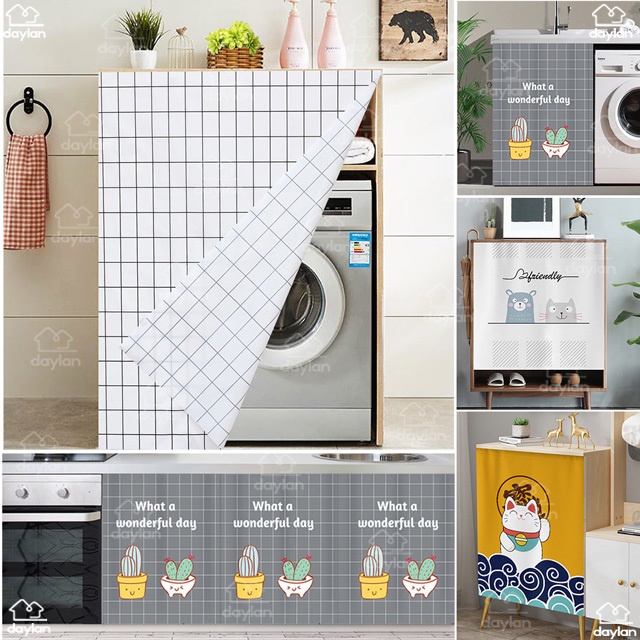 Rèm vải dày chống bụi chống thấm nước cho cửa tủ nhà bếp，Tủ rèm Velcro Rèm chìm Không cần đục lỗ Chống bụi tự dính Nhà bếp Cửa sổ Màn che Rèm chân tường，Tủ bếp trượt giá rẻ Rèm che tủ bếp