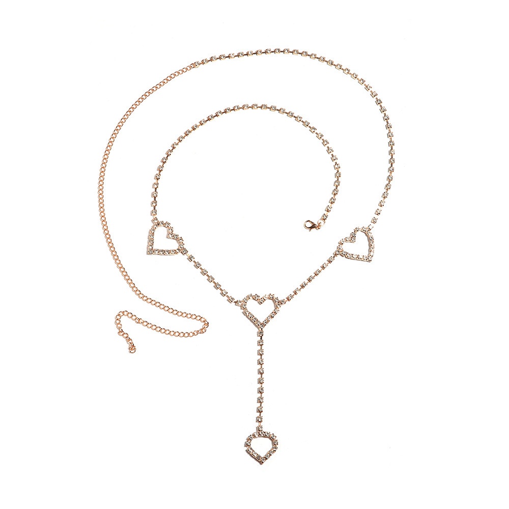 Dây thắt lưng đính đá lấp lánh thời trang phong cách harajuku 19A1606