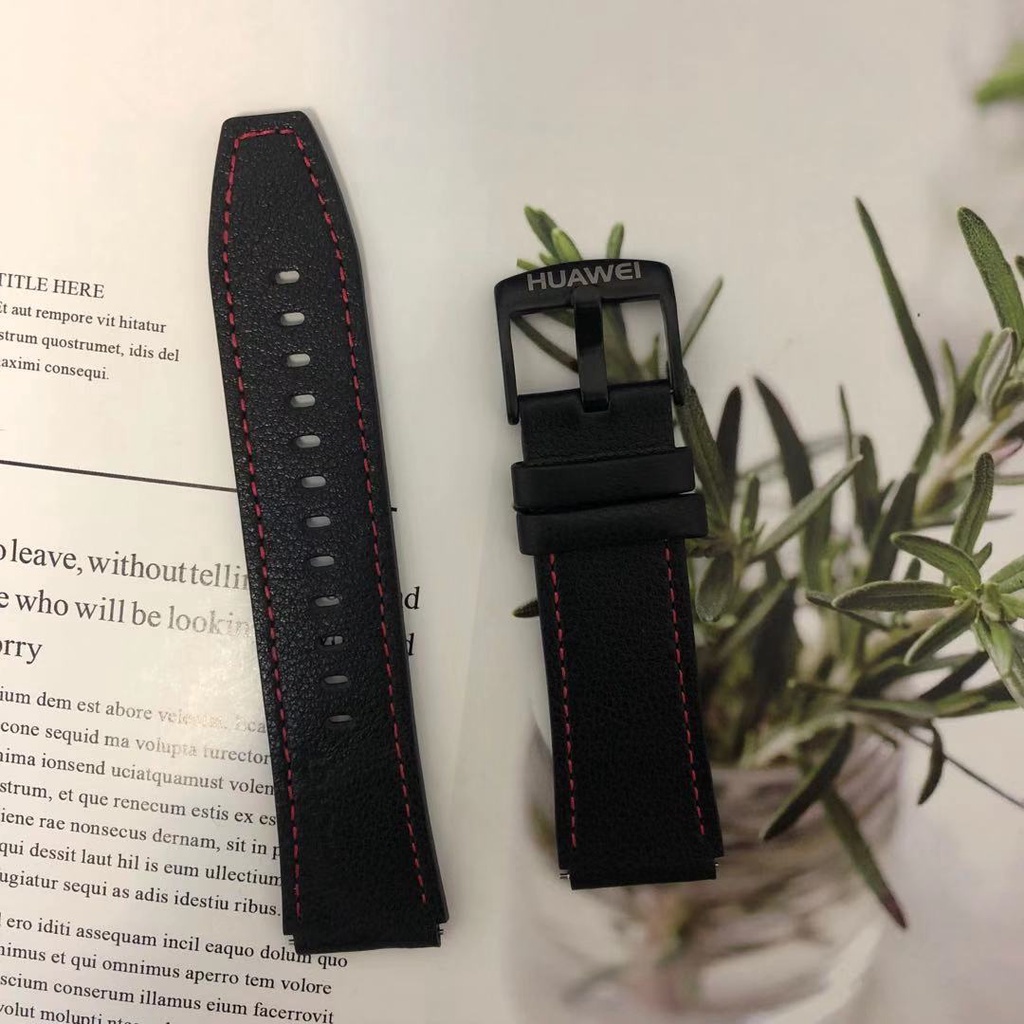 Phù Hợp Dây Đeo Bằng Da Thật Cho huawei / huawei gt4 46mm / gt3 46mm / gt2 46mm / pro / gt / gt2e / 3 / 3pro / glory magic222mm