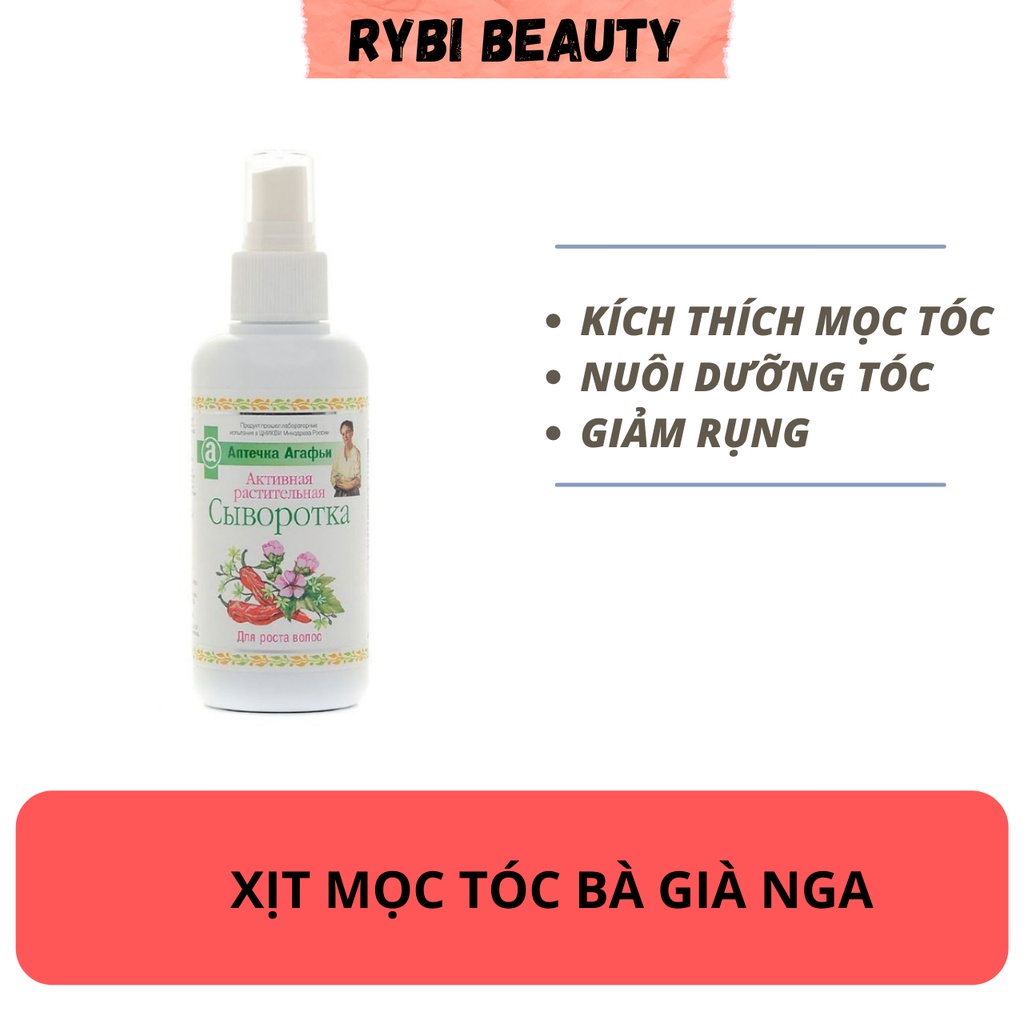 Xịt kích mọc tóc và giảm rụng tóc Bà già Nga - Xịt vitamin kích mọc tóc Nga