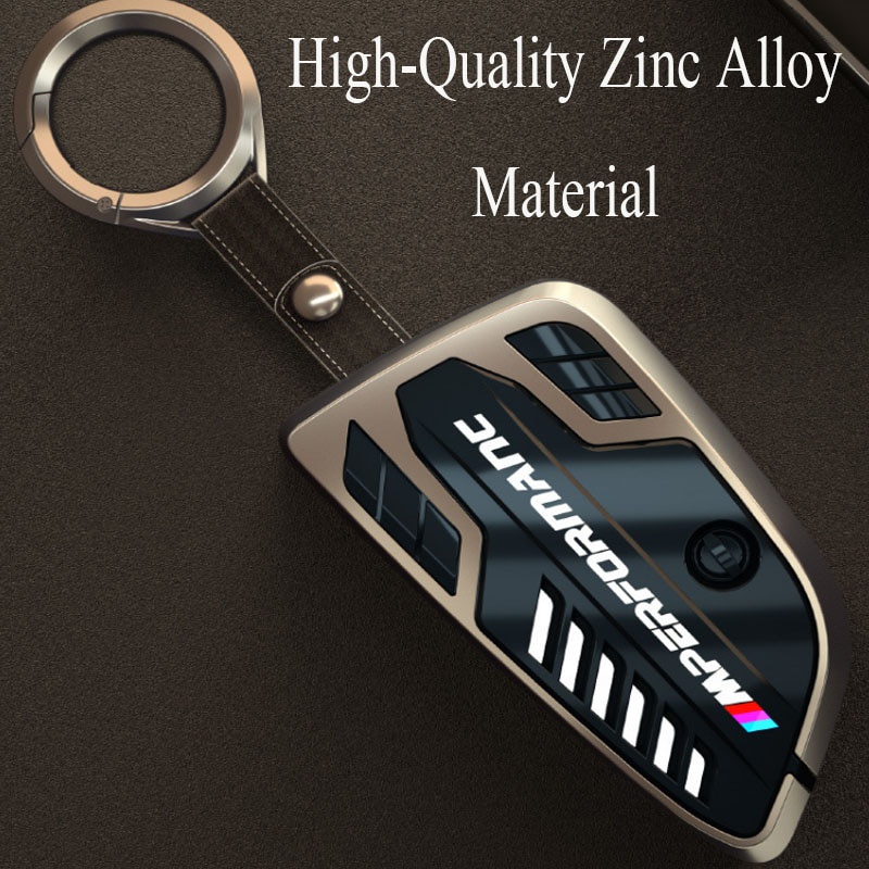 BMW 1 Bộ Vỏ Bọc Chìa Khóa Xe Hơi Bằng Hợp Kim Kẽm Phối Sợi Carbon Cho 1 2 3 5 Series E90 E60 F10 F30 X1 F48 X3 X5 F25