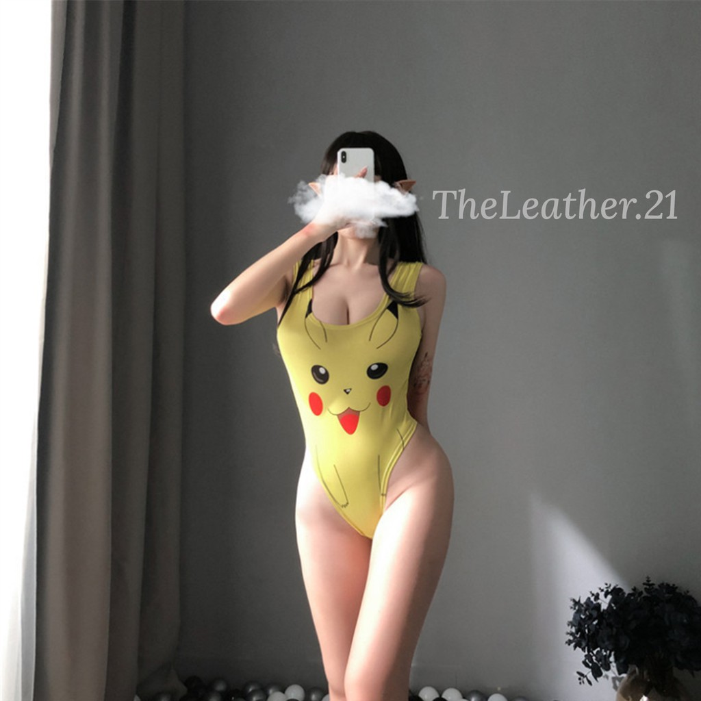 Bodysuit gợi cảm khoét đũng con mắt hoạ tiết hoạt hình Anime, Pikachu sexy | BigBuy360 - bigbuy360.vn