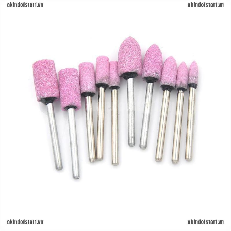 Bộ 10 Dụng Cụ Mài Màu Hồng Chất Lượng Cao