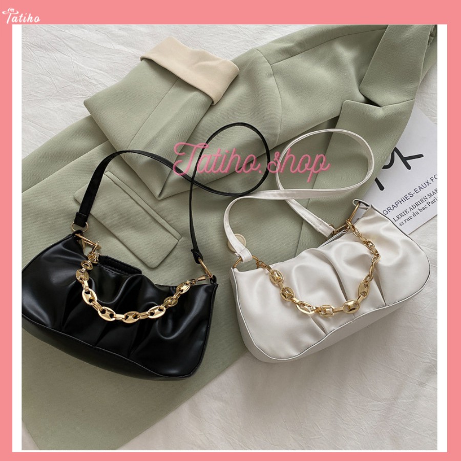 [HÀNG XỊN, GIÁ TỐT] Túi Xách Kẹp Nách Da Dạng Nhún Nữ Đẹp Túi Đeo 1 Bên Vai - Mã TUI29
