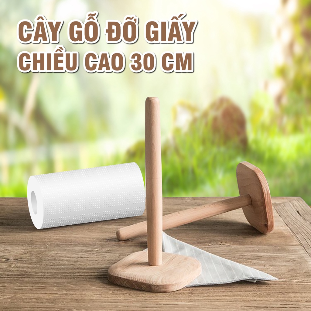 CÂY GỖ ĐỠ GIẤY CUỘN