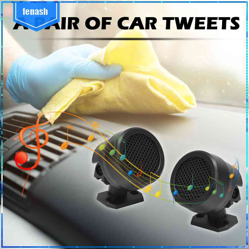 ☞1 Cặp Loa Mini Tweeters 500W Hình Vòm Treble Dành Cho Xe Hơi