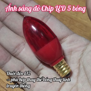 [Vĩ 2 bóng] Bóng đèn trái ớt LED (vĩ 2 bóng siêu tiết kiệm)