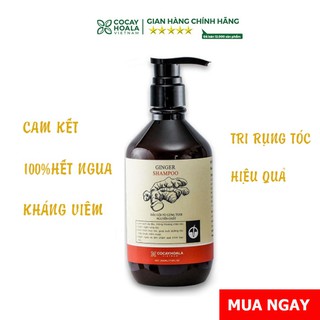Dầu gội đầu Cỏ cây hoa lá, Dầu gội đầu gừng trị gàu, dầu gội kích thích mọc tóc, nuôi dưỡng mái tóc khỏe mạnh