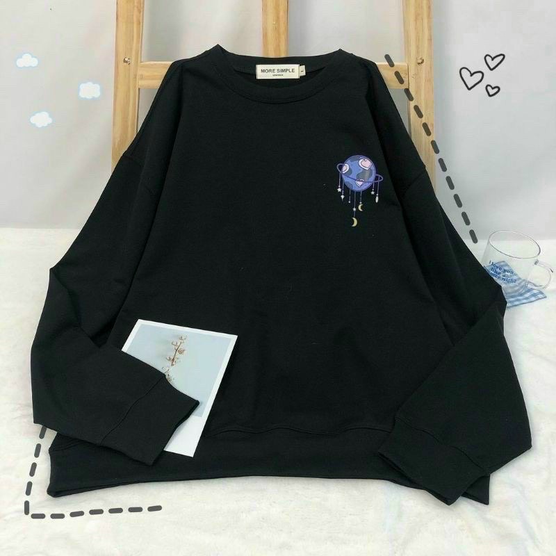 Áo sweater Gấu Uni unisex form rộng chất nỉ bông phong cách Ulzzang