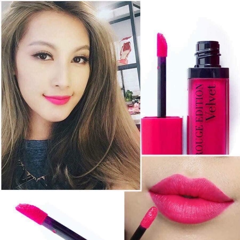 Son BJ bourjois velvet 06 pink pong Hồng cánh sen