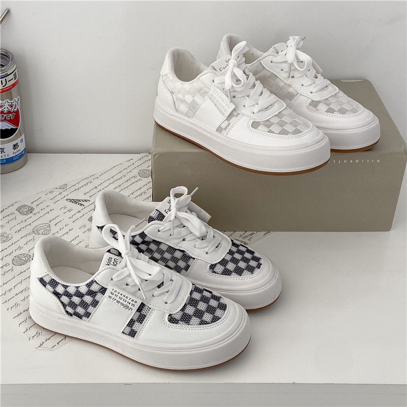 Giày Thể Thao Trắng Phối Lưới Thời Trang Xuân Hè Hàng Mới Cho Nữ 2022