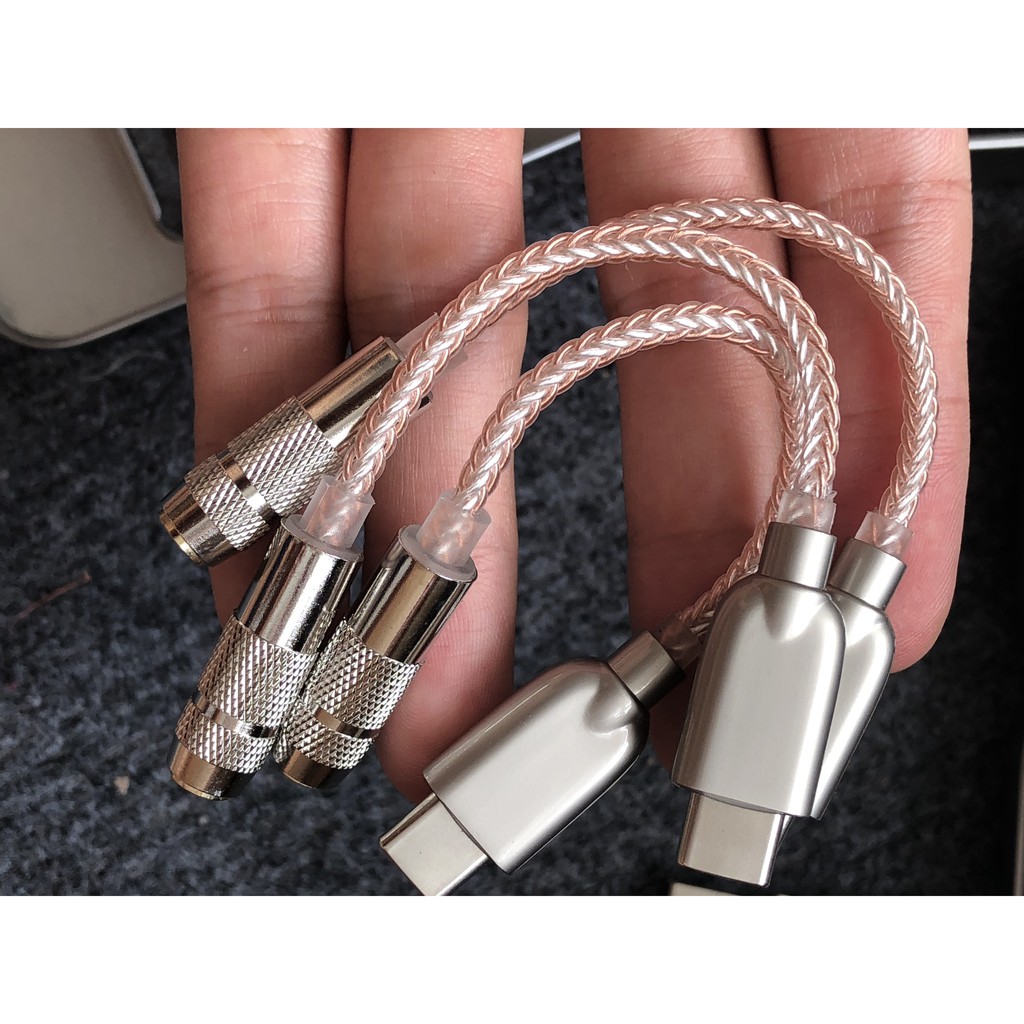 Jack chuyển Type C ra 3.5  giải mã âm thanh 32 bit siêu hay