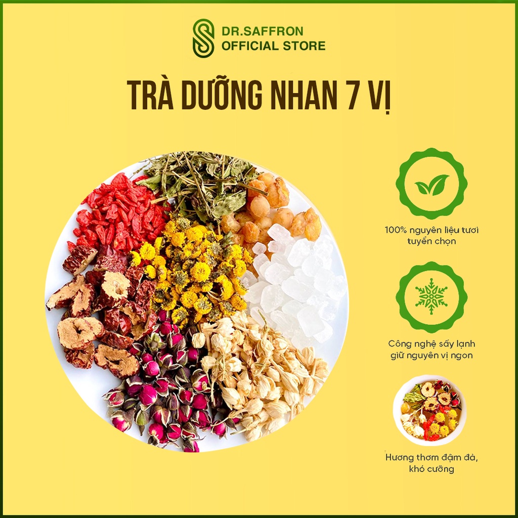 Trà dưỡng nhan, trà detox đẹp da, giảm cân, thanh nhiệt thương hiệu Mộc Hương Sơn