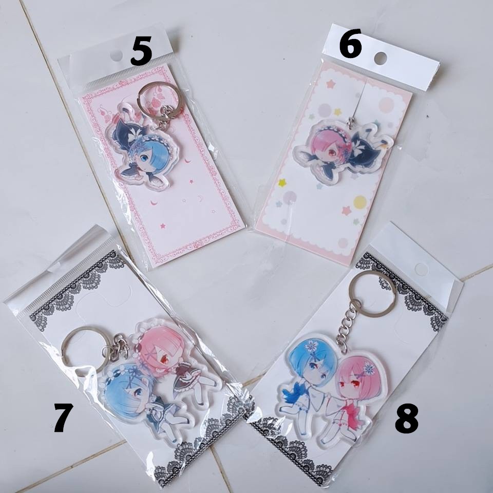 Móc khóa postcard bookmark RE:Zero