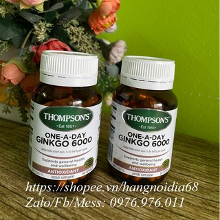 [60v] Viên uống bổ não GINKGO THOMPSON'S 6000MG CỦA ÚC