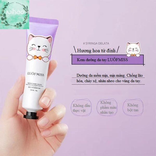 [Hàng mới về] Kem dưỡng da tay LUÔMISS mềm mịn chống lão hóa hàng nội địa Trung Quốc chính hãng 30g | BigBuy360 - bigbuy360.vn