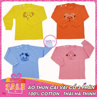 Áo thun sơ sinh cài vai cổ 3 phân - 100% cotton Thái Hà Thịnh