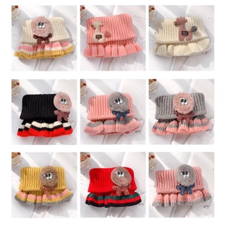 [GIA GỐC] Khăn Len Giả Cổ Áo Bé Gái Siêu Cute