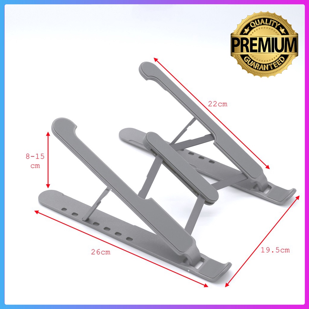 Giá đỡ Laptop, Macbook hợp kim nhôm siêu chắc, kệ đỡ Laptop nhôm, đế tản nhiệt kê Laptop cao cấp PL1 có thể gấp gọn