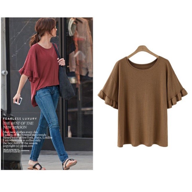 A5823 - Áo thun nữ hè cho người mập hàng nhập