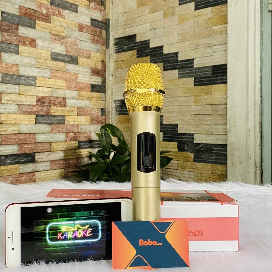 Micro Karaoke không dây đa năng B-5 (1 MIC) hút mic tốt, hát hay - Dùng cho loa kéo BOSS