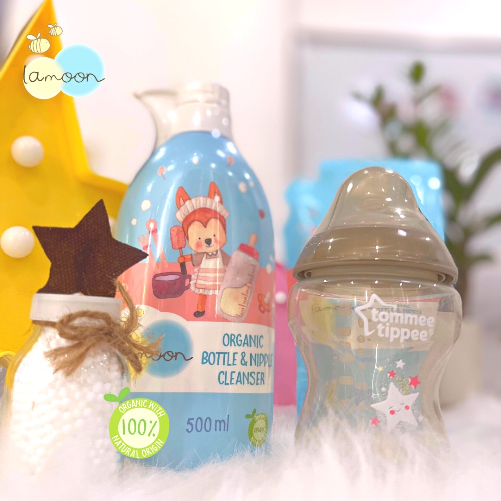 Nước rửa bình sữa Organic cho bé Lamoon - Bình 500ml
