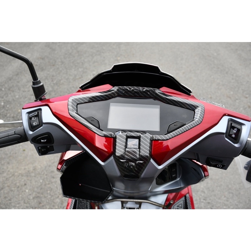 Đồ trang trí Carbon Air Blade 2022 160cc ( ốp cảng, chỉ mũi, quạt gió, mỏ dè, chụp lái, viền đồng hồ, hộc đồ )