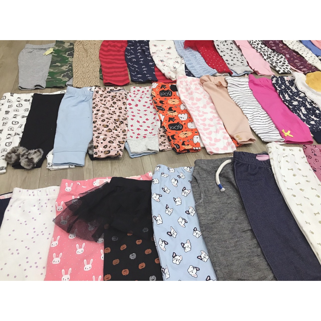 Quần dài bé gái xuất dư Carters 12M 18M 24M 3T 4T 5T Quần legging dài trẻ em gái - bebefamilyshop- QGCA QGC