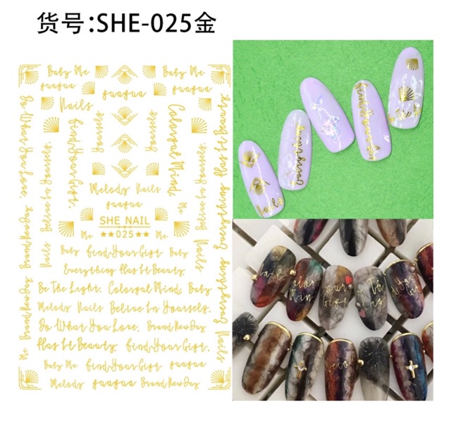 Sticker dán móng tay