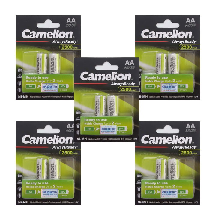 combo 4 vỉ Camelion AA 2500