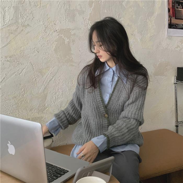 Set áo sơ mi tay dài màu sắc nhã nhặn và áo khoác ngoài  (có bán lẻ)