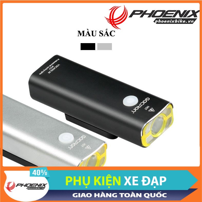 Đèn pin siêu sáng Gaciron đen cao cấp