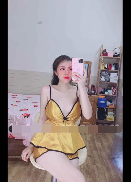 [ SIÊU RẺ ] Đồ ngủ sexy dây viền đen | BigBuy360 - bigbuy360.vn