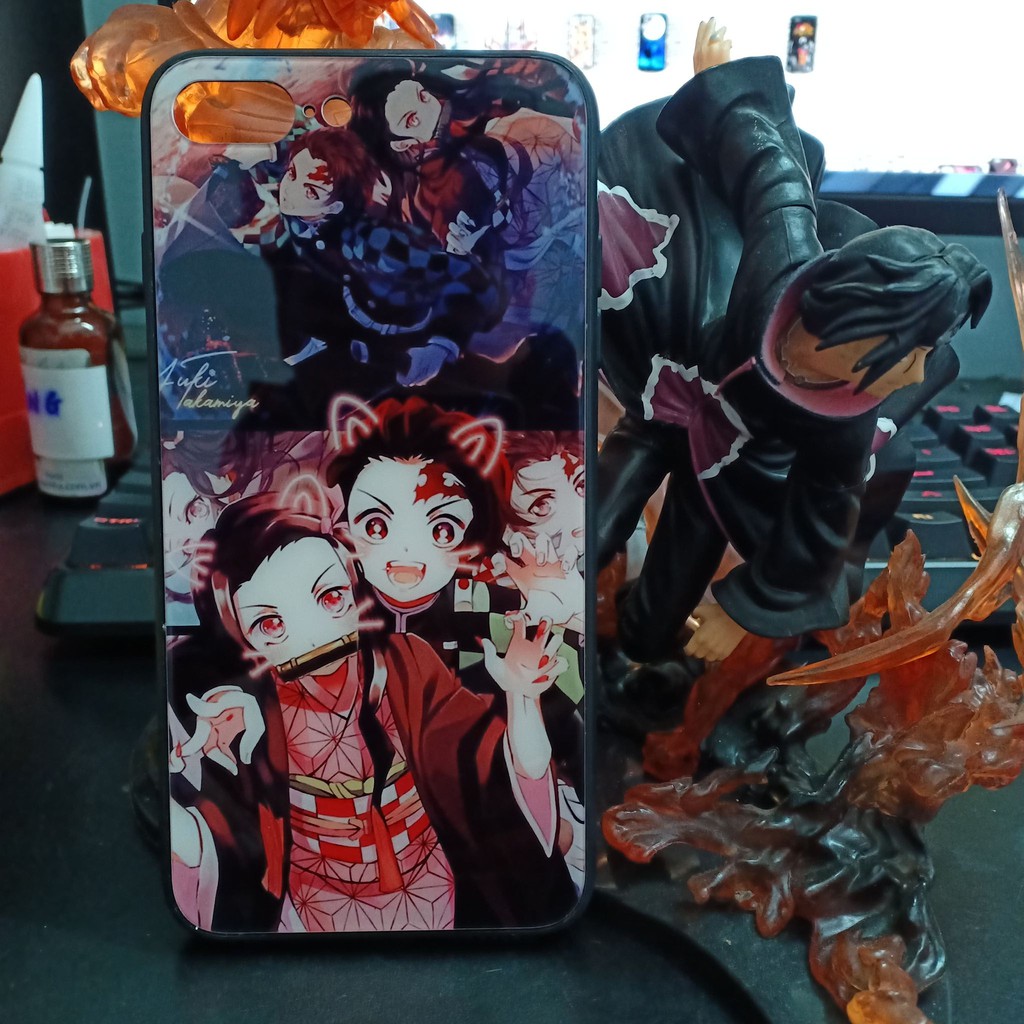 Ốp lưng điện thoại Tanjirou & Nezuko - Kimetsu no yaiba - Ốp lưng Anime cho các máy ( Iphone, Oppo, Samsung, Vivo)