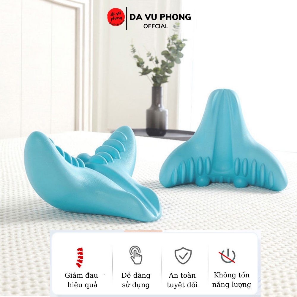 Gối Massage Cổ Vai Gáy,Gối Bấm Huyệt Chống Gù Phục Hồi Dáng Cổ