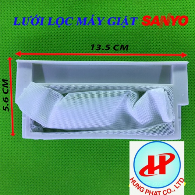 TÚI LỌC MÁY GIẶT SANYO 6,5kg kích thước 13.5 x 5.6cm.