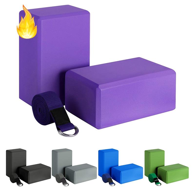 Khối Xốp Eva Mềm Chống Trượt Màu Tím Hỗ Trợ Tập Yoga