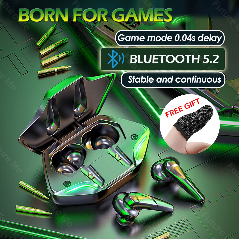 Tai nghe chơi game bluetooth 5.2 X15Pro 3d stereo hifi không dây TWS
