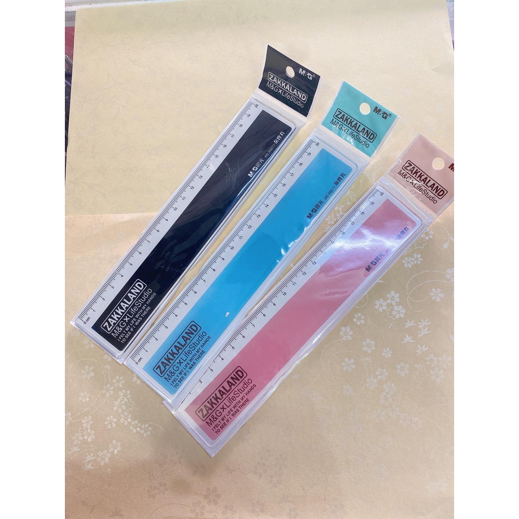 Thước kẻ 15cm bản rộng M&G x Lifestudio Zakha Chọn Nhiều Màu