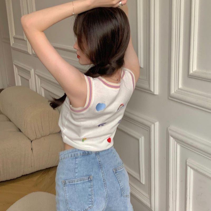 Áo không tay màu trơn phong cách hàn quốc dễ thương cho nữ