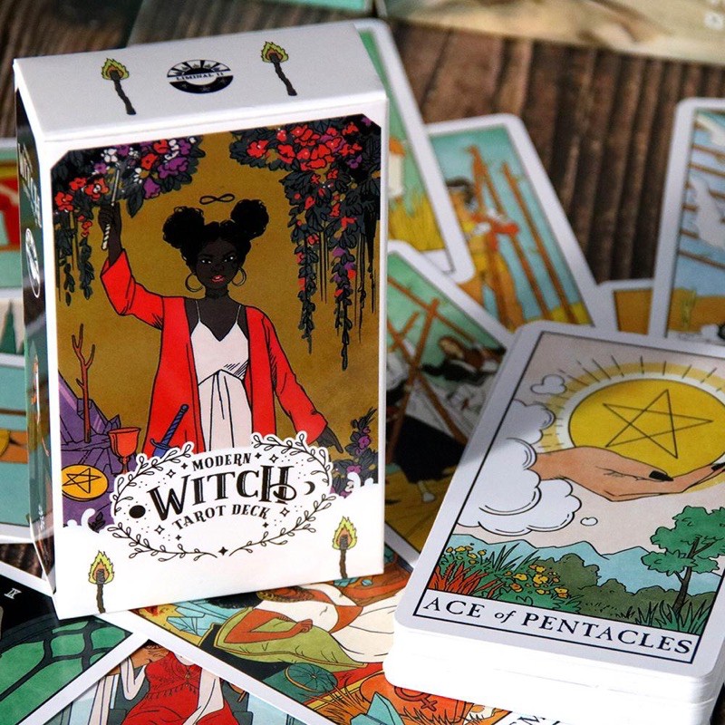 Bộ bài tarot MODERN WITCH - Phong cách hiện đại - Kèm hướng dẫn - Order trực tiếp Amazon US