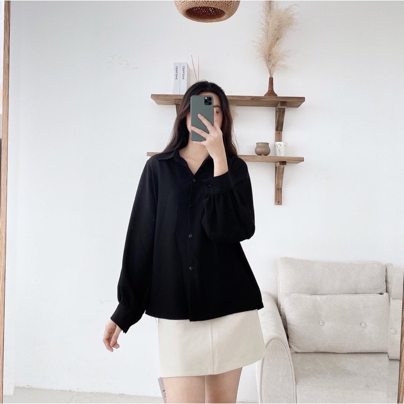 [Mã WASKT304 giảm 15% tối đa 30K đơn 99K] Sơ mi cổ đức tay bồng | BigBuy360 - bigbuy360.vn